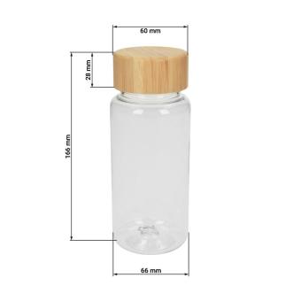 Drink bottle "Natural" clear-transparent, 0.4 l Transparent blue