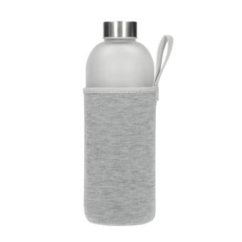 Glasflasche mit Hülle "Iced" 1,0 l Transparent