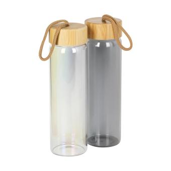 Glasflasche "Bamboo", 0,65 l, colour Grau