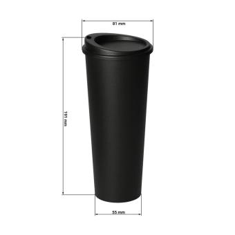 Coffee mug "ToGo", 0.5 l Black