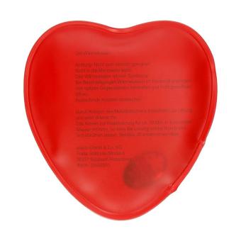 Gel heating pad "Heart", small Red