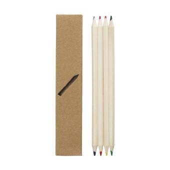 Duo colouring pencils “set of 4“ Nature