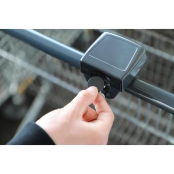 Einkaufswagenchip ohne Loch, RE:cycle Schwarz