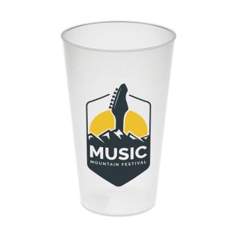Drinking cup "Vital" 400ml Milky transparent
