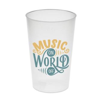 Drinking cup "Vital" 500ml Milky transparent