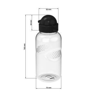 Drinking bottle Carve "Junior" 500 ml Transparent blue