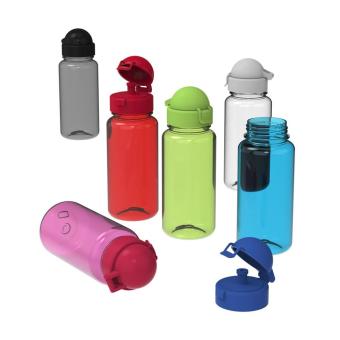 Drinking bottle "Junior", 400 ml, RENEW Transparent blue