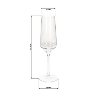 Champagne glass “Vista" Black matte