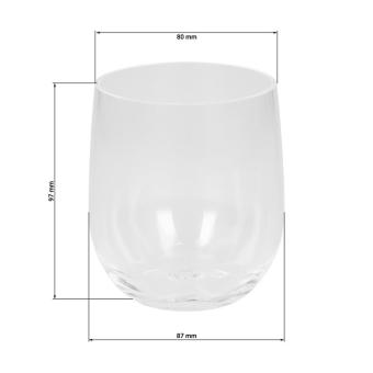 Drinking glass "Vista" Black matte