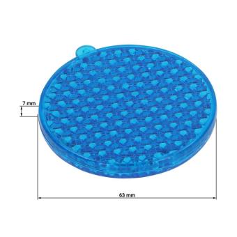 Reflector "Round" Transparent red