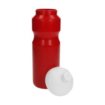 Water bottle "Fitness" 0.7 l with suction lock American red