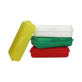 Storage box "School box" junior Milky transparent