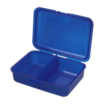 Storage Box „School Box“ medium with separator Milky transparent