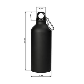 Aluminiumflasche "Sporty" 0,6 l matt Silber