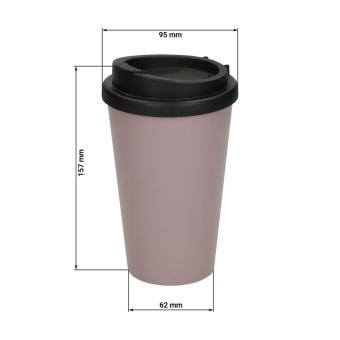 Kaffeebecher "PremiumPlus" aus anteilig biob. Kunststoff Schieferblau