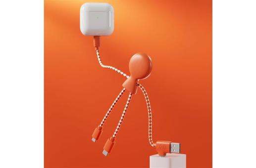 2081 | Xoopar Mr. Bio Charging cable Orange