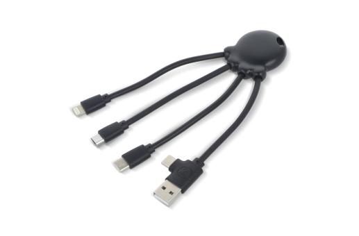 4009 - Xoopar Octopus OBP cable Ocean Bound Plastic Black