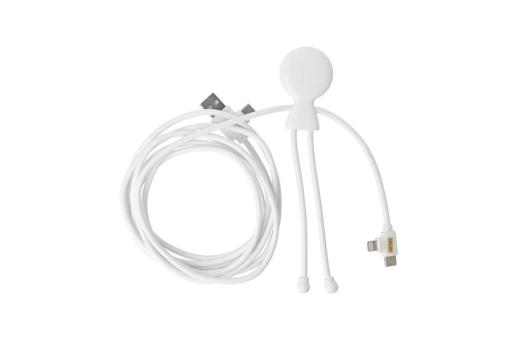 Enjoy Technology 2092 - Xoopar Mr. Bio Lang 60 W PD Multi-Ladekabel 2 Meter Weiß