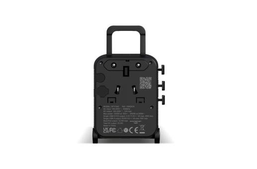 Enjoy Technology Xoopar Luggie GaN Weltreise-Adapter-Trolley Schwarz