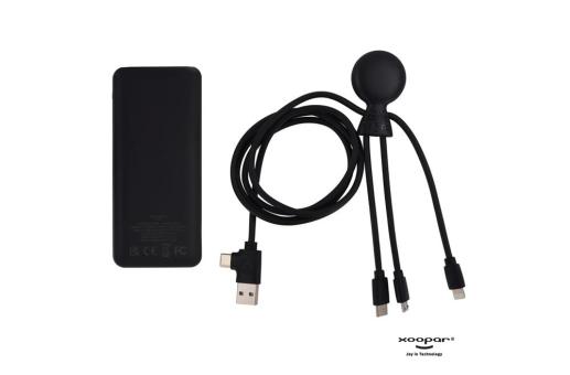 3199 | Xoopar Mr. Bio Powerbank and Cable pack 7000mAh Black