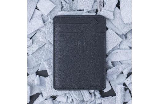 3198 | Xoopar Iné Mini NFC Wallet Recycled Leather Black