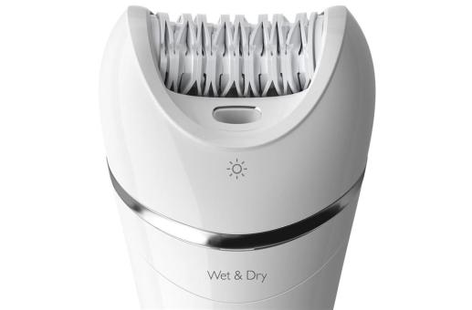 BRE700|Philips Epilator for legs and body, Wet &amp; Dry White