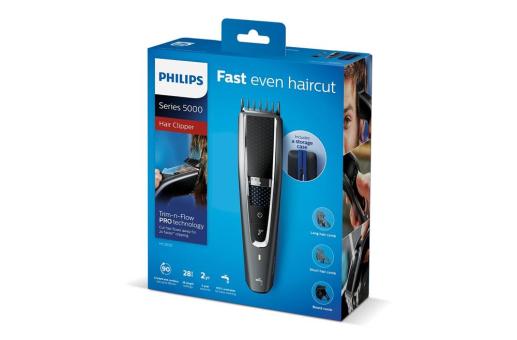 HC7650|Philips Washable cordless hair clipper with accessories Anthracite
