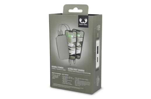 2PB12100 | Fresh 'n Rebel Powerbank 12000mAh USB-C Fast Charging 20W Green