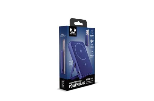 Fresh 'n Rebel Wireless Powerbank 10000mAh Compatible with MagSafe Aztec blue