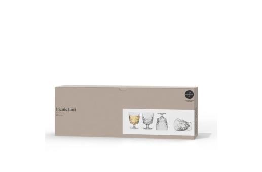 Sagaform Acryl picknickglas, 300ml 4er Set Transparent