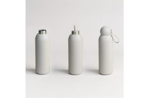 InSideOut Sagaform Tekla Stahlisolierflasche (recycelt) 500 ml Beige