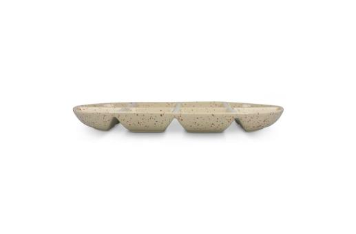 InSideOut Sagaform Ditte Keramik-Servierplatte 36 x 20 cm Beige