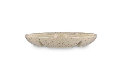 InSideOut Sagaform Ditte Keramik-Servierplatte rund 26 cm Beige