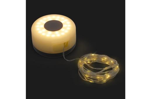 InsideOut Einziehbare Lichterkette Grau