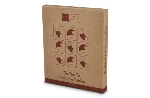 InSideOut Weihnachts-Tic-Tac-Toe aus Holz Bunt