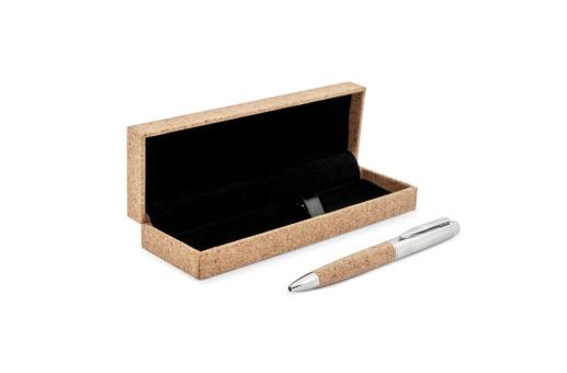 Metal pen Cork in case Nature