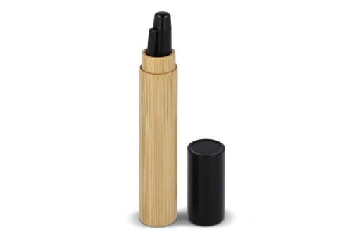 Metal Ball pen bamboo in tube Black