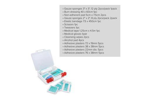 First Aid kit 37pc Sierra White