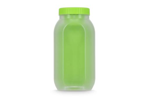All-in-One Lunch Bowl Container with Sauce Compartment & Spoon-fork Light green
