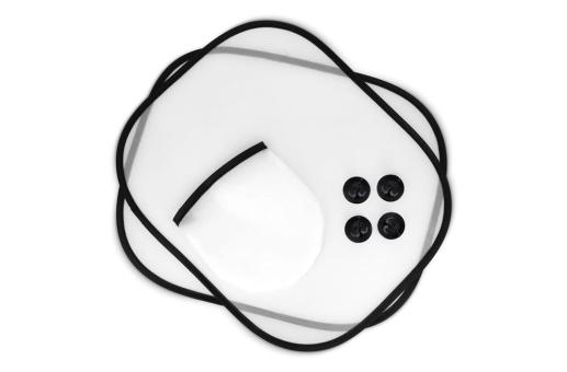 Sonnenblende, 2er-Set mit Etui Sublimation Weiß