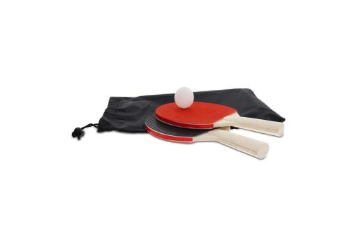 Table tennis set for a regular table Black