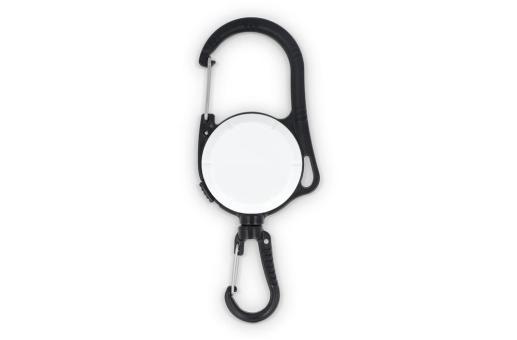 2-Way Carabiner Card Holder White