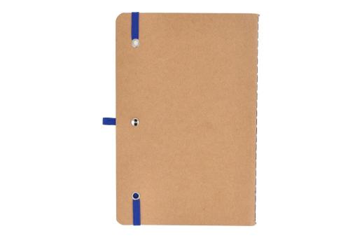 Notizbuch mit flexiblem Einband Kraftpapier A5 Blau