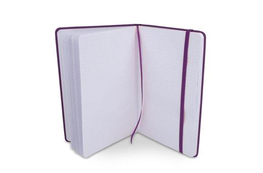 Notebook A5 PU with grid dot pages Purple