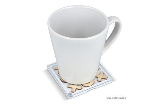 Tic-Tac-Toe coaster White