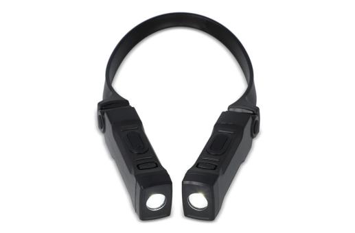 Rechargeable hands-free neck torch Black