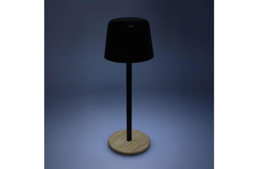 Solis Dimmbare Tischlampe mit Bambusfuß Schwarz