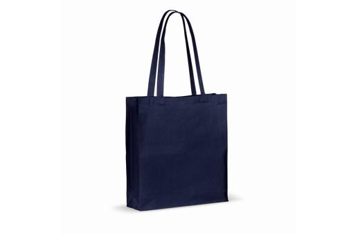 Recycled cotton bag with gusset 140g/m² 38x10x42cm 