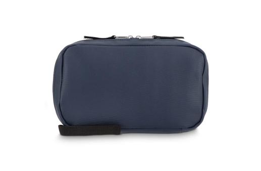 rPET PU-beschichtete 210D Napa-Organizer-Tasche 22 x 13 x 4 cm Dunkelblau