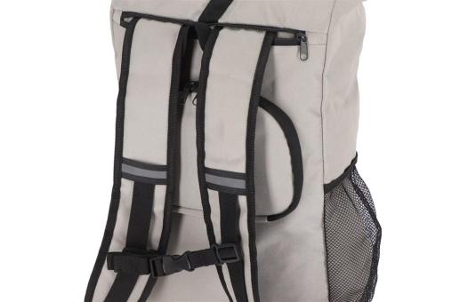 R-PET 600D Rolltop bicycle backpack 20L Convoy grey
